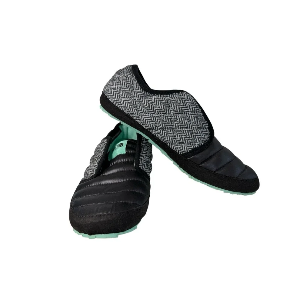 The North Face ThermoBall Traction Mules Black And White Pattern‎ Women's Size 5
